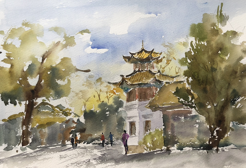 近期水彩写生习作～（图ZMzYwNjQzMjI4） - 绘画 - 站酷设计师麦麦上原创素材 - 站酷ZCOOL