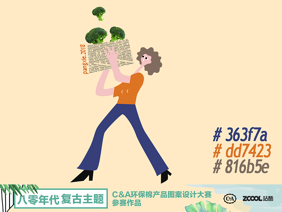 C&A复古时尚（图ZMTA4NjM1MjM2） - 图案 - 站酷设计师一只螃蟹Cancer原创素材 - 站酷ZCOOL