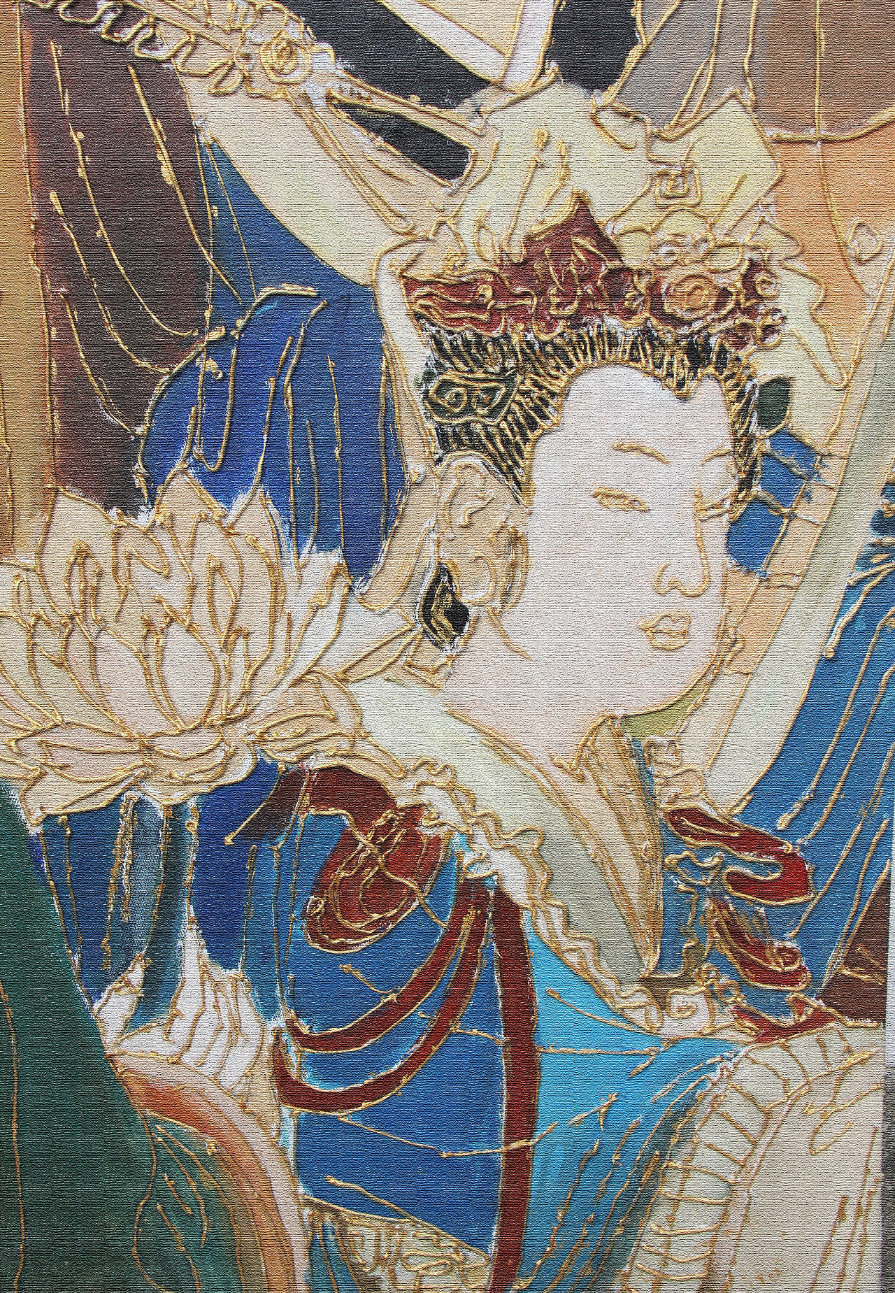 手绘(沥粉贴金)