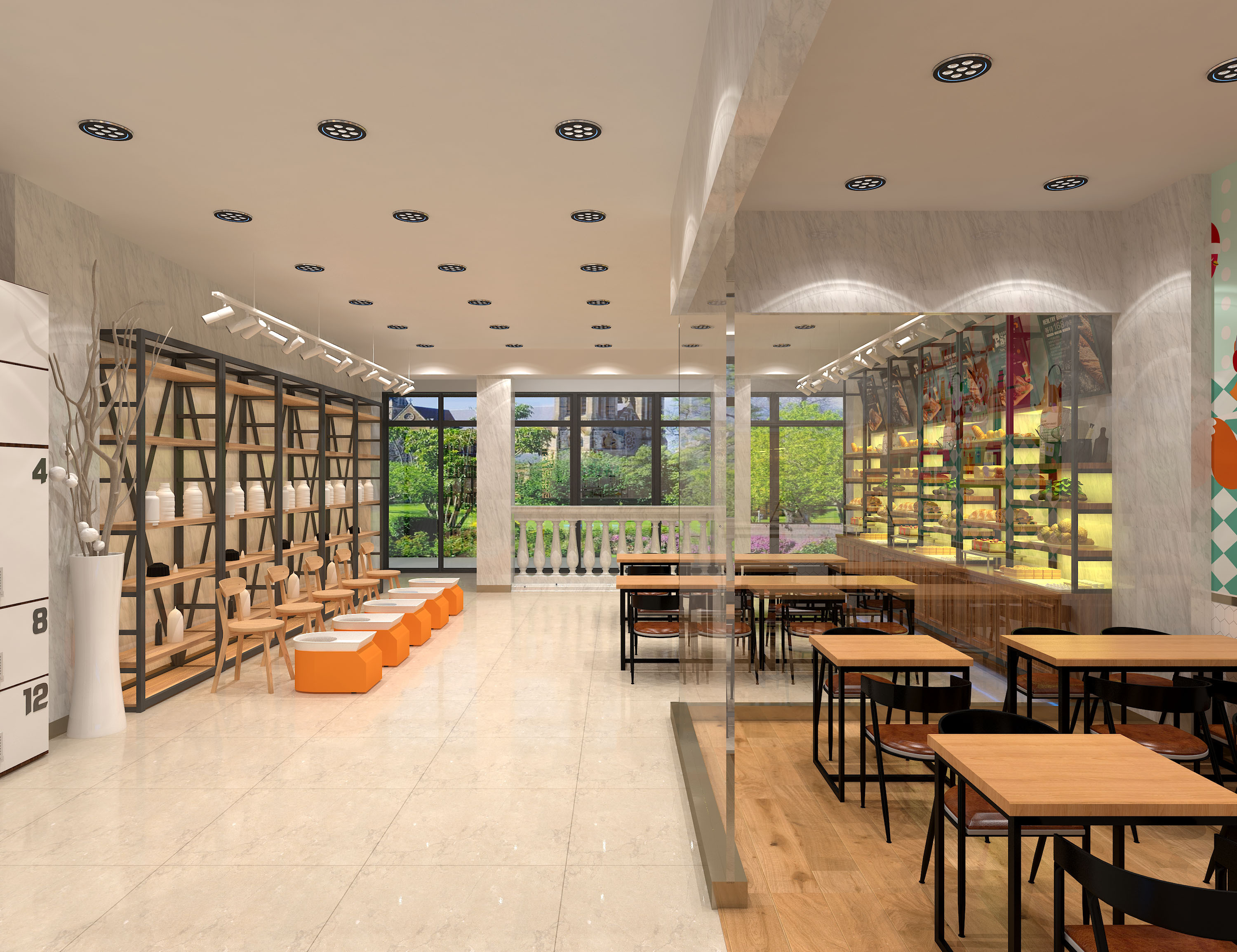 时指间陶艺,陶艺店,陶艺店装修,陶艺装修3d效果