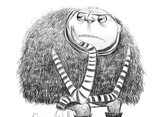 2019临摹的插画线描稿