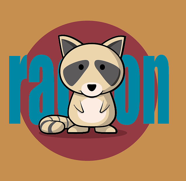 浣熊（图ZMTI4OTYzNjg4） - 新锐潮流插画 - 站酷设计师黑风铃原创素材 - 站酷ZCOOL