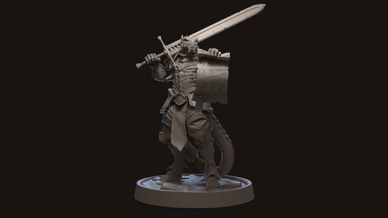 龙人骑士 Dragonborn Knight（图ZMjkwNTA0ODA0） - 人物/生物 - 站酷设计师谚语的谚原创素材 - 站酷ZCOOL