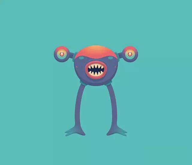 格调彩绘插画分享-可爱的小怪兽（图ZMTA0MzY5OTQ0） - 新锐潮流插画 - 站酷设计师格调彩绘原创素材 - 站酷ZCOOL