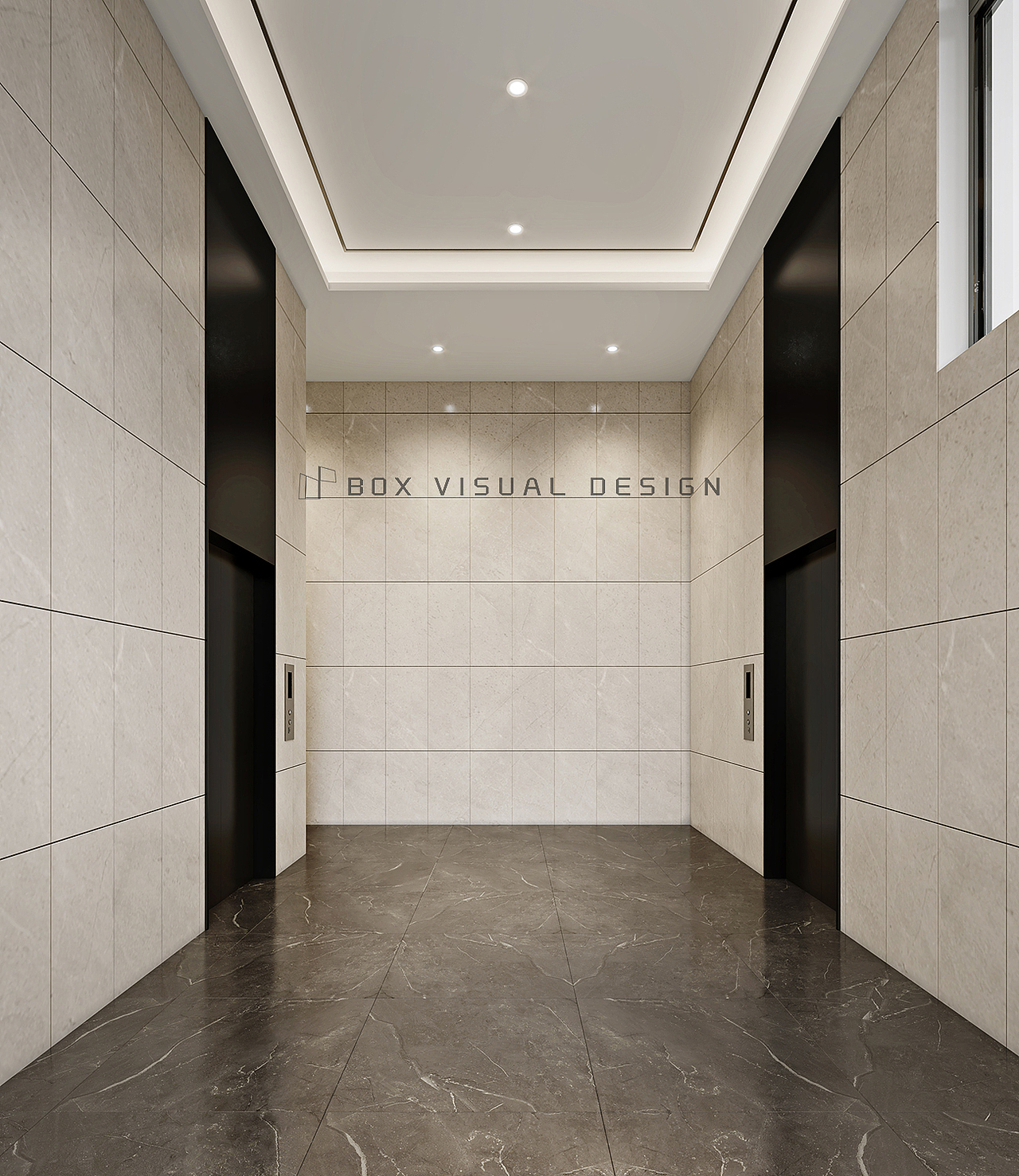 现代小区公区设计效果图表现