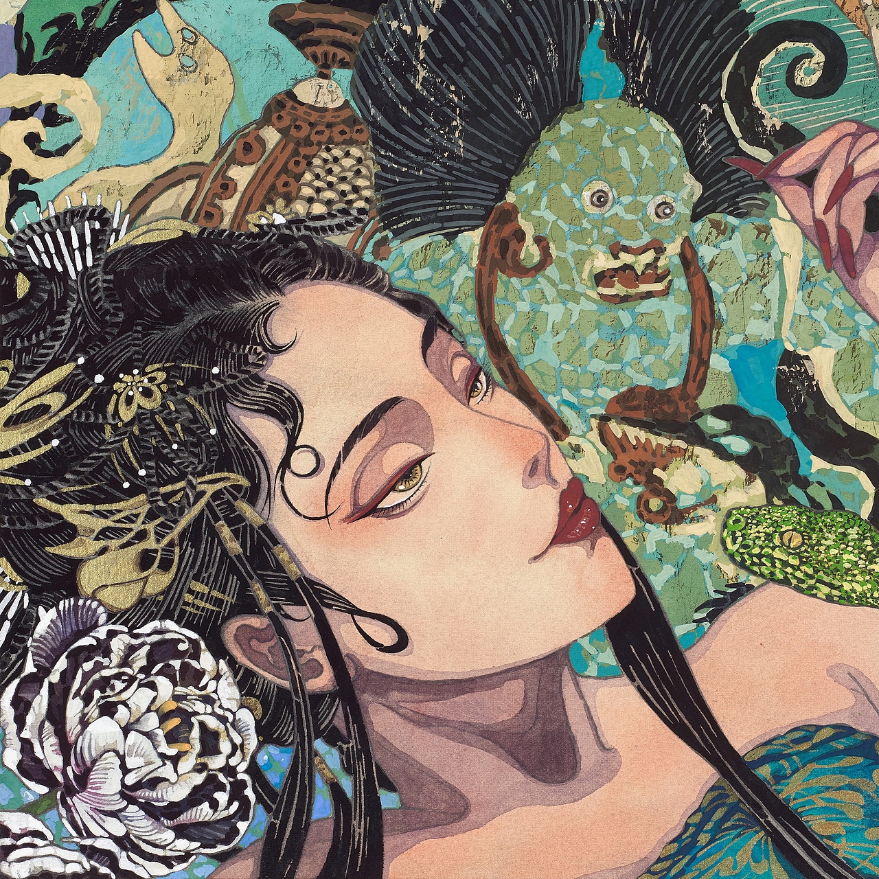 魔女（图ZMjc5NTU5NzEy） - 艺术插画 - 站酷设计师找不到地址的月白原创素材 - 站酷ZCOOL