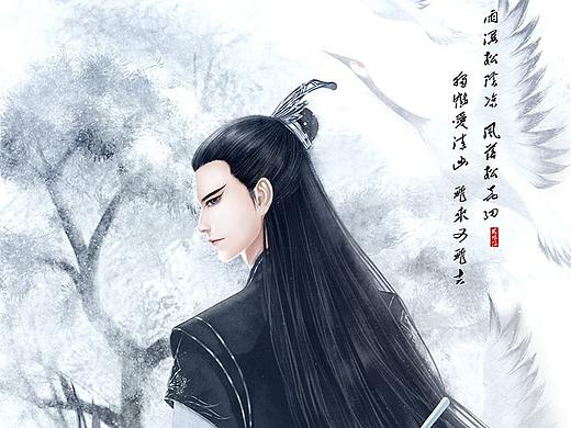 独鹤爱清幽 飞来不飞去