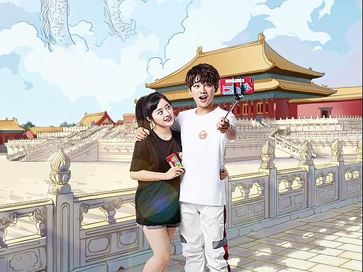 破次元手绘海报 美图定制与故宫宫廷文化携手“穿越”