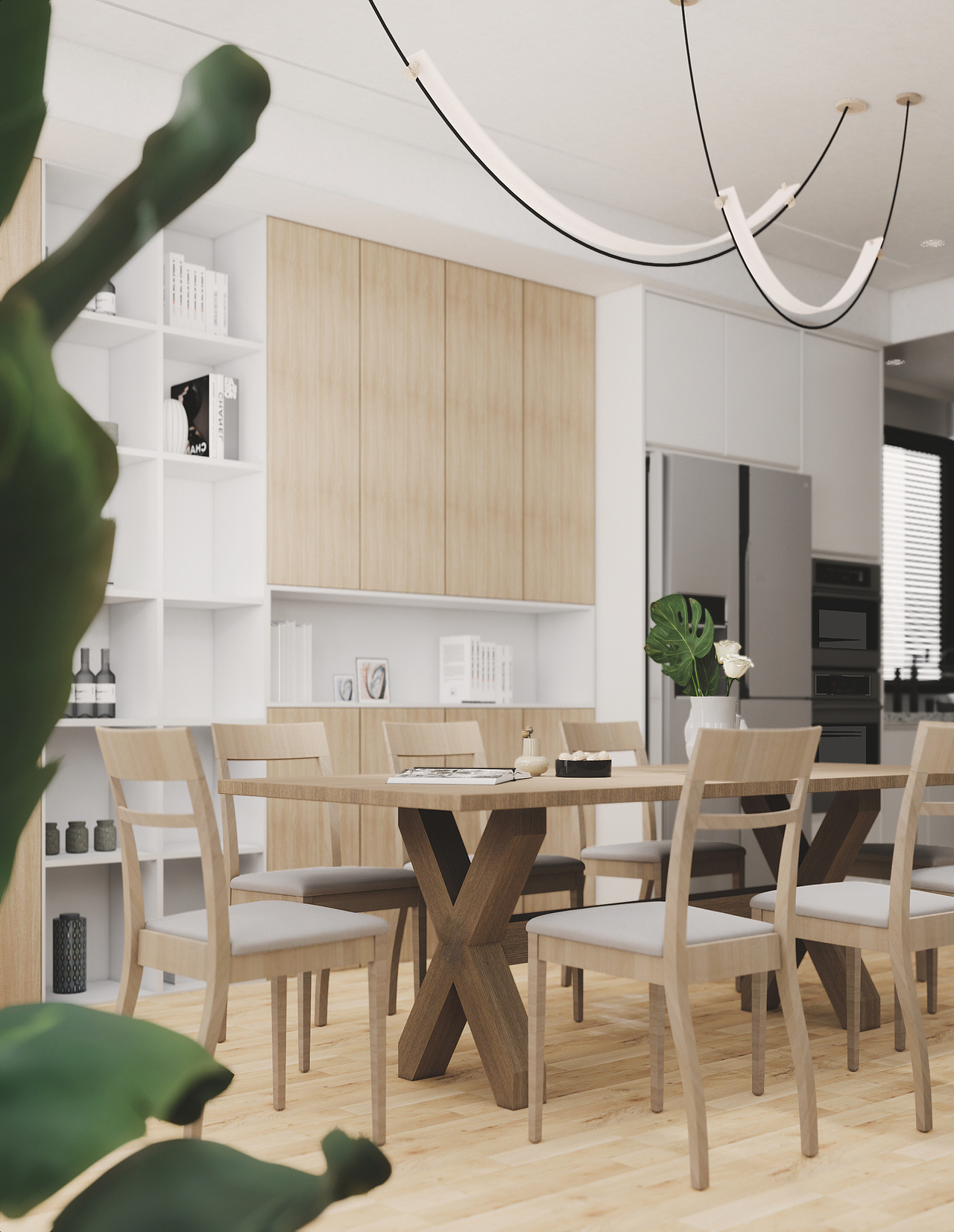 现代原木色调 平层（图ZMjg2MzEyODY0） - 建筑/空间 - 站酷设计师听夏_原创素材 - 站酷ZCOOL