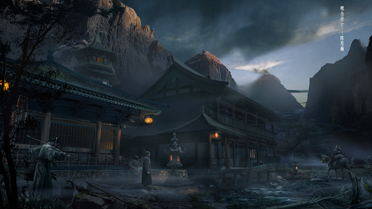 古代场景概念设计