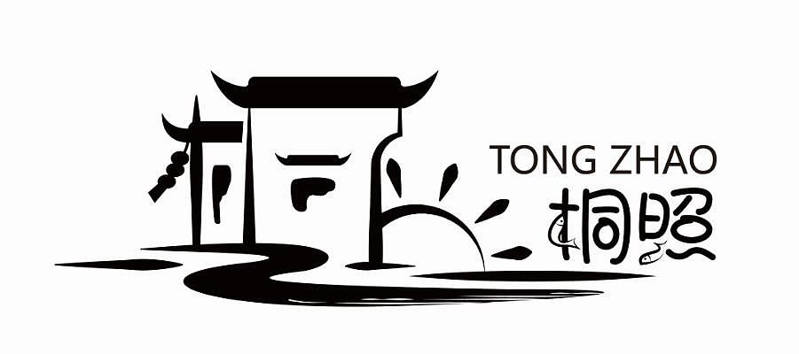 图形以徽派建筑,太阳,水纹三个元素组成,结合了桐照位于浙江东北部