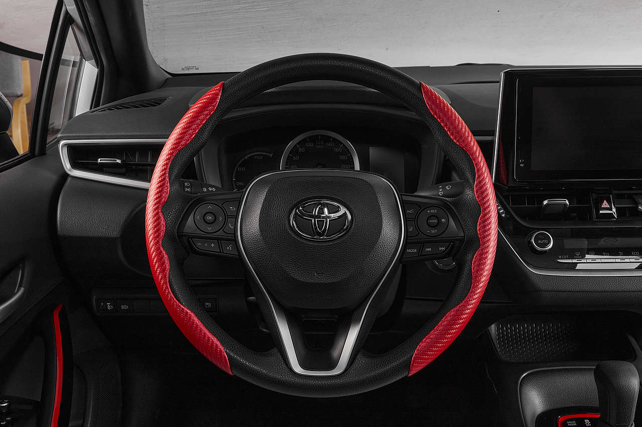 碳纤纹卡片式方向盘套