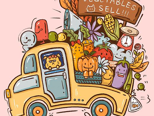 全世界都可爱（个人主页-ZNTExNDYyNDQ=） - 新锐潮流插画 - 站酷设计师北北Mia原创素材 - 站酷ZCOOL