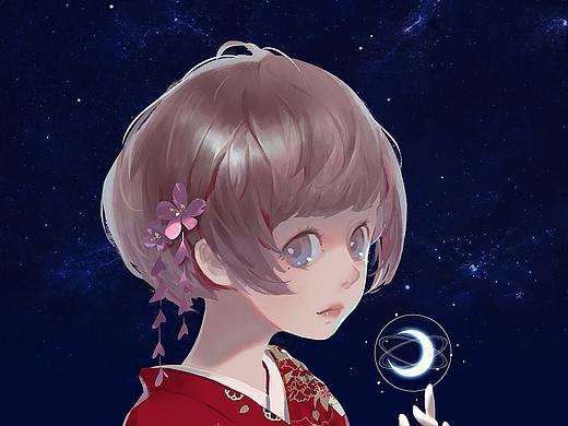 少女（个人主页-ZMzAzMTU3NTY=） - 创作习作 - 站酷设计师wdongmei321原创素材 - 站酷ZCOOL