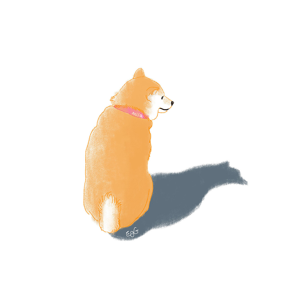 柴犬-米拉（图ZMTk0NTQwMDA4） - 艺术插画 - 站酷设计师luoyingegg原创素材 - 站酷ZCOOL