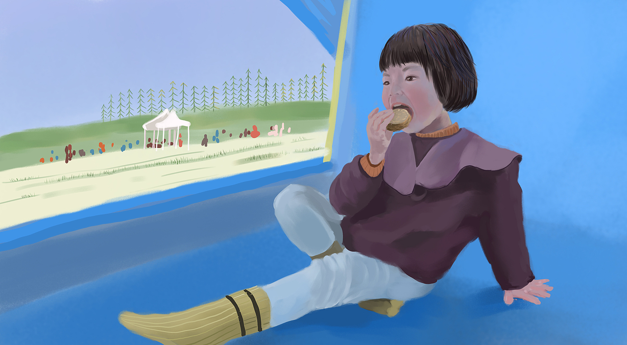 野餐（图ZMjUwMjE1MTU2） - 儿童插画 - 站酷设计师哎嘿哎嘿伊儿呀原创素材 - 站酷ZCOOL