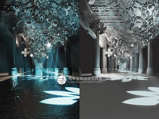 3d效果图还原婚礼设计场景《洄》