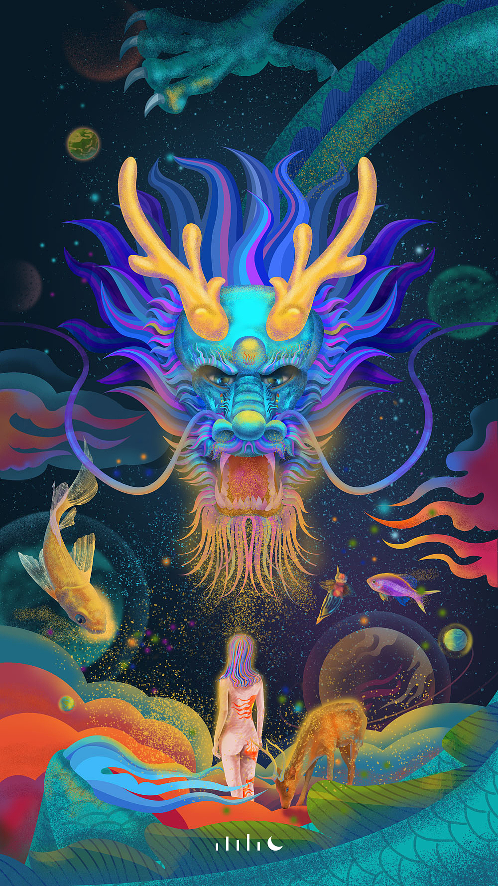 《欲神》（图ZMTYyODYzNzAw） - 商业插画 - 站酷设计师小小月79原创素材 - 站酷ZCOOL