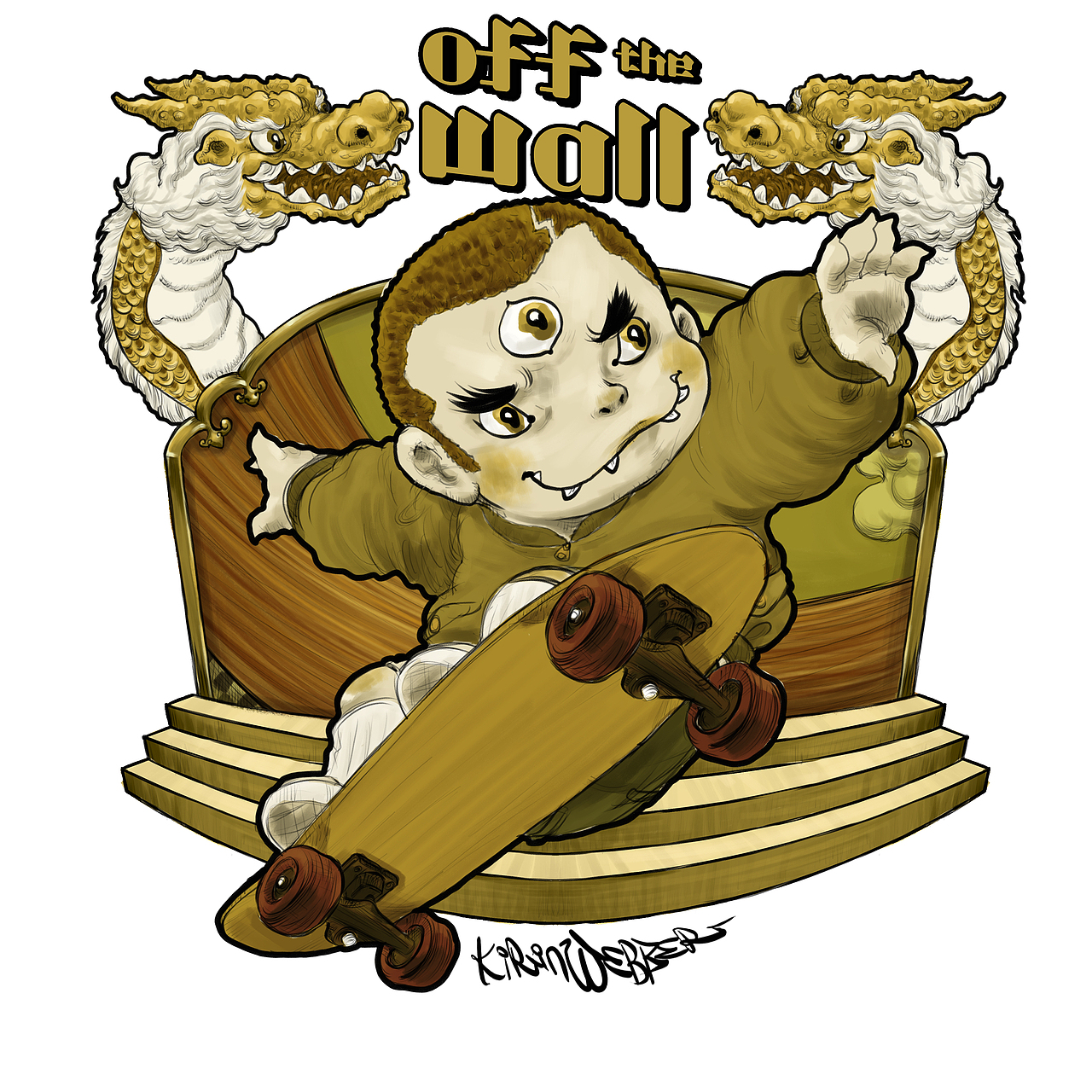 OFF THE WALL（图ZMjA2MzMyNzcy） - 新锐潮流插画 - 站酷设计师kirinwebber原创素材 - 站酷ZCOOL