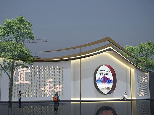 东方哲学解构  构筑一座现代东方美学屋檐  围挡设计