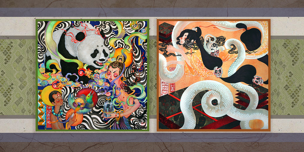 《缉魂帝姬.轻雷风滚谣》白中南颜彩—人川集(图ZMjcwMjg2NjU2) - 艺术插画 - 站酷设计师白中南原创素材 - 站酷ZCOOL