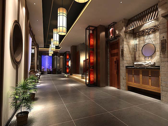 西安中式火锅店装修图