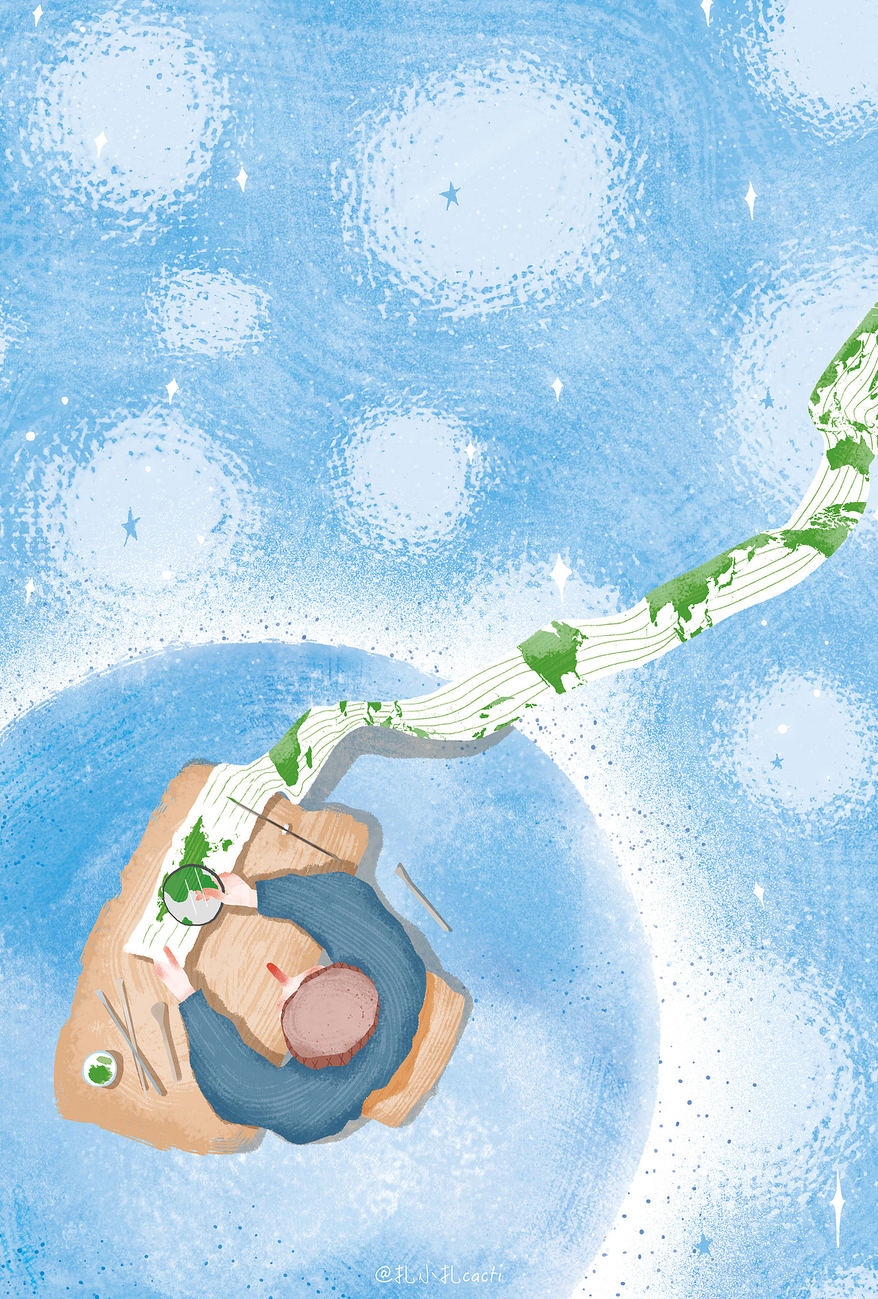 嗨，给你一份少女心版《小王子》。（图ZMTkwNzM1MzQ4） - 商业插画 - 站酷设计师森林抱抱原创素材 - 站酷ZCOOL