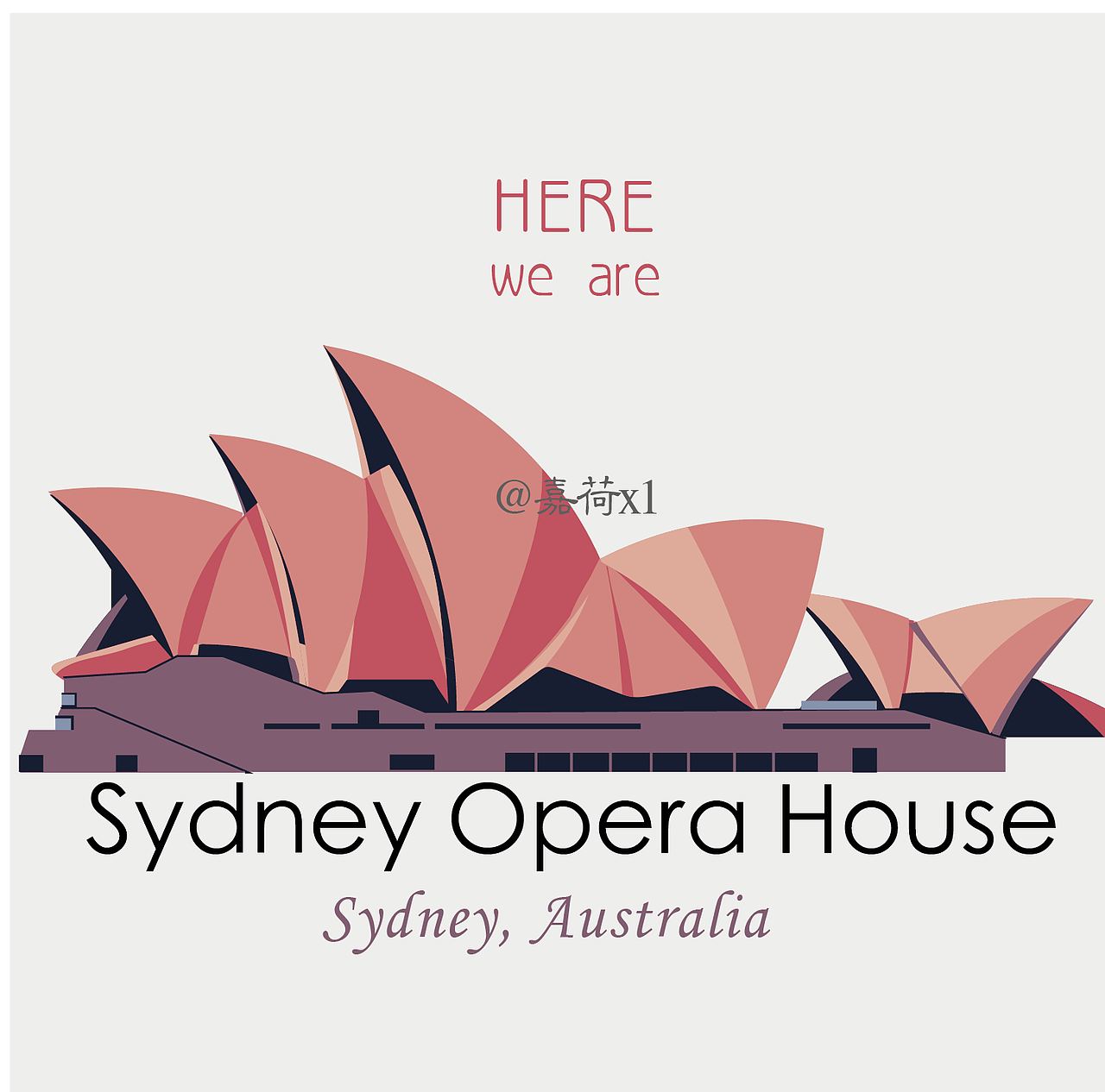 建筑扁平风→粉红色的回忆（图ZMTYwMTA5ODky） - 创作习作 - 站酷设计师嘉荷illulotus原创素材 - 站酷ZCOOL