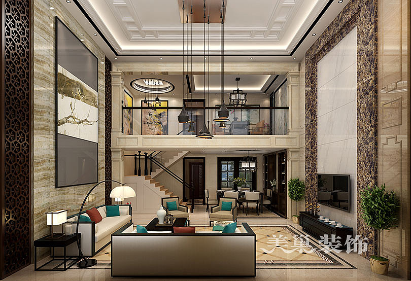 普罗旺世龙之梦别墅装修（图ZNzY0MDgwODg=） - 家装设计 - 站酷设计师郑州美巢装饰公司原创素材 - 站酷ZCOOL