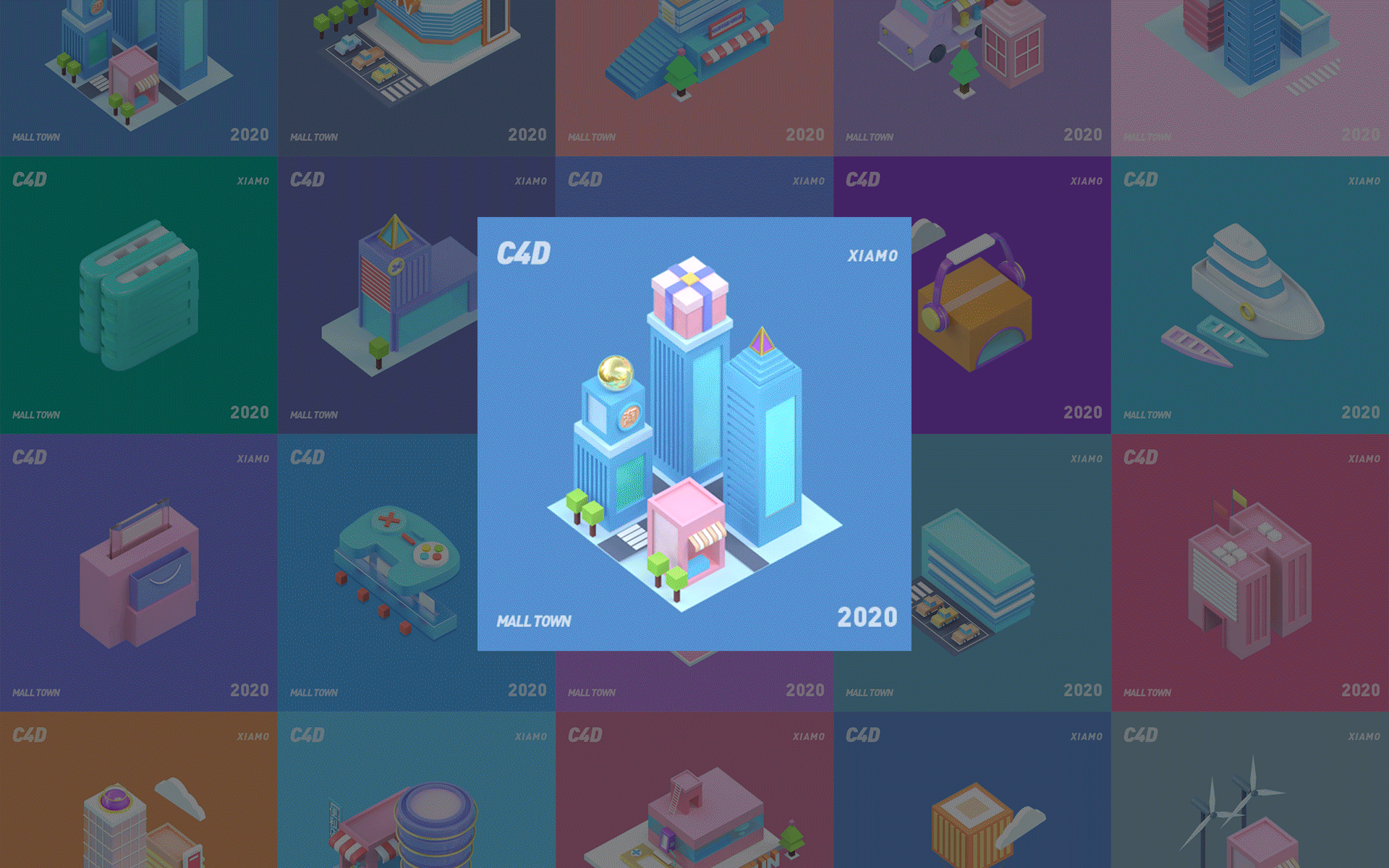Small town｜2.5转3D（图ZMjIzODA0MDQw） - 建筑/空间 - 站酷设计师夏沫MOXIA原创素材 - 站酷ZCOOL