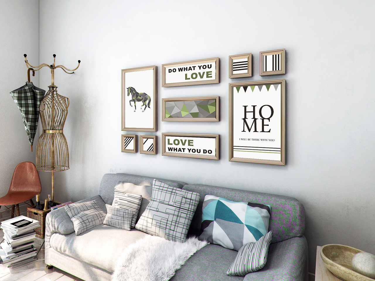 几何色彩回归之梦为马