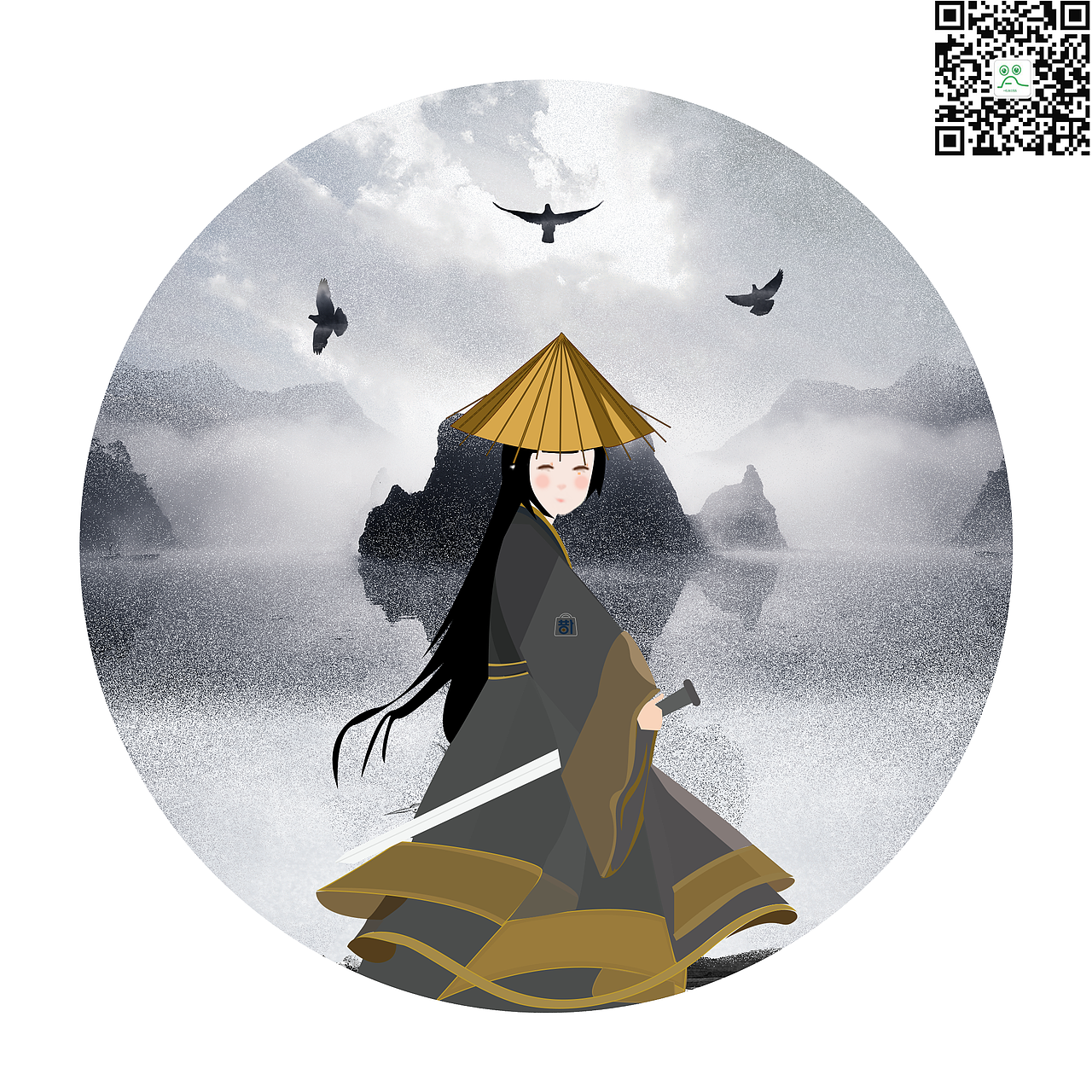 武侠风唯美插画（图ZNzQ1ODMzODg=） - 创作习作 - 站酷设计师另类设计原创素材 - 站酷ZCOOL