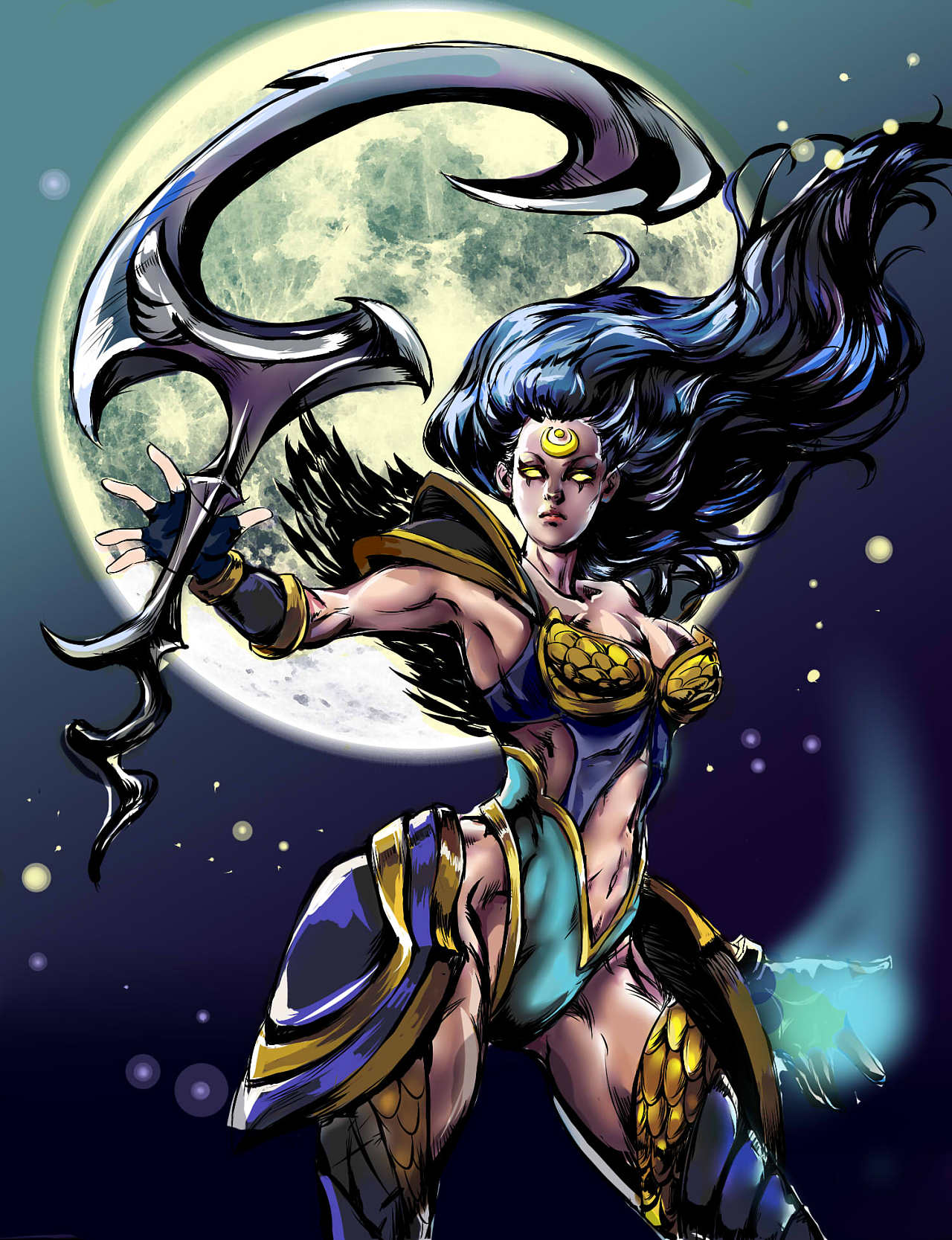 皎月女神——美漫风