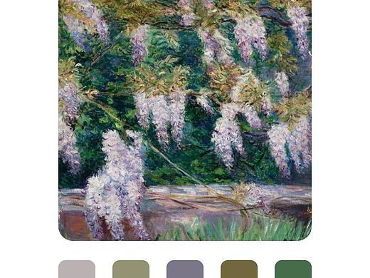 莫奈的花园|绿色系|森系色卡