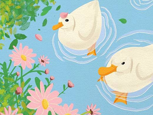 速寫(xiě)練習(xí) ｜春江水暖鴨先知（個(gè)人主頁(yè)-ZNjU3OTM1NTI=） - 兒童插畫(huà) - 站酷設(shè)計(jì)師劉大頭呀原創(chuàng)素材 - 站酷ZCOOL