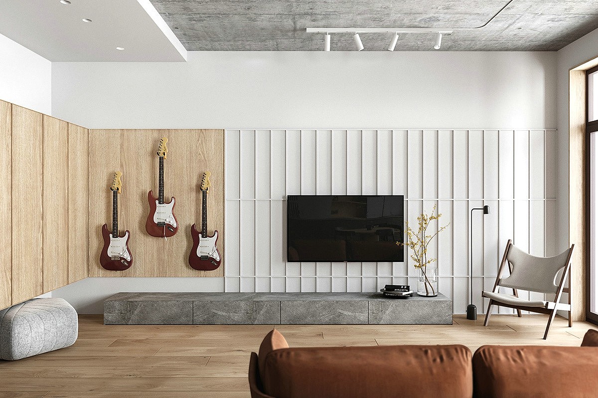 工业元素+木质温馨，演绎舒适极简的魅力（图ZMjE2MDk1MzQ0） - 家装设计 - 站酷设计师1992效果图小九原创素材 - 站酷ZCOOL