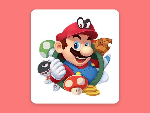 马里奥插画（个人主页-ZMzE2NTQ1ODQ=） - 创作习作 - 站酷设计师他买了佛冷原创素材 - 站酷ZCOOL