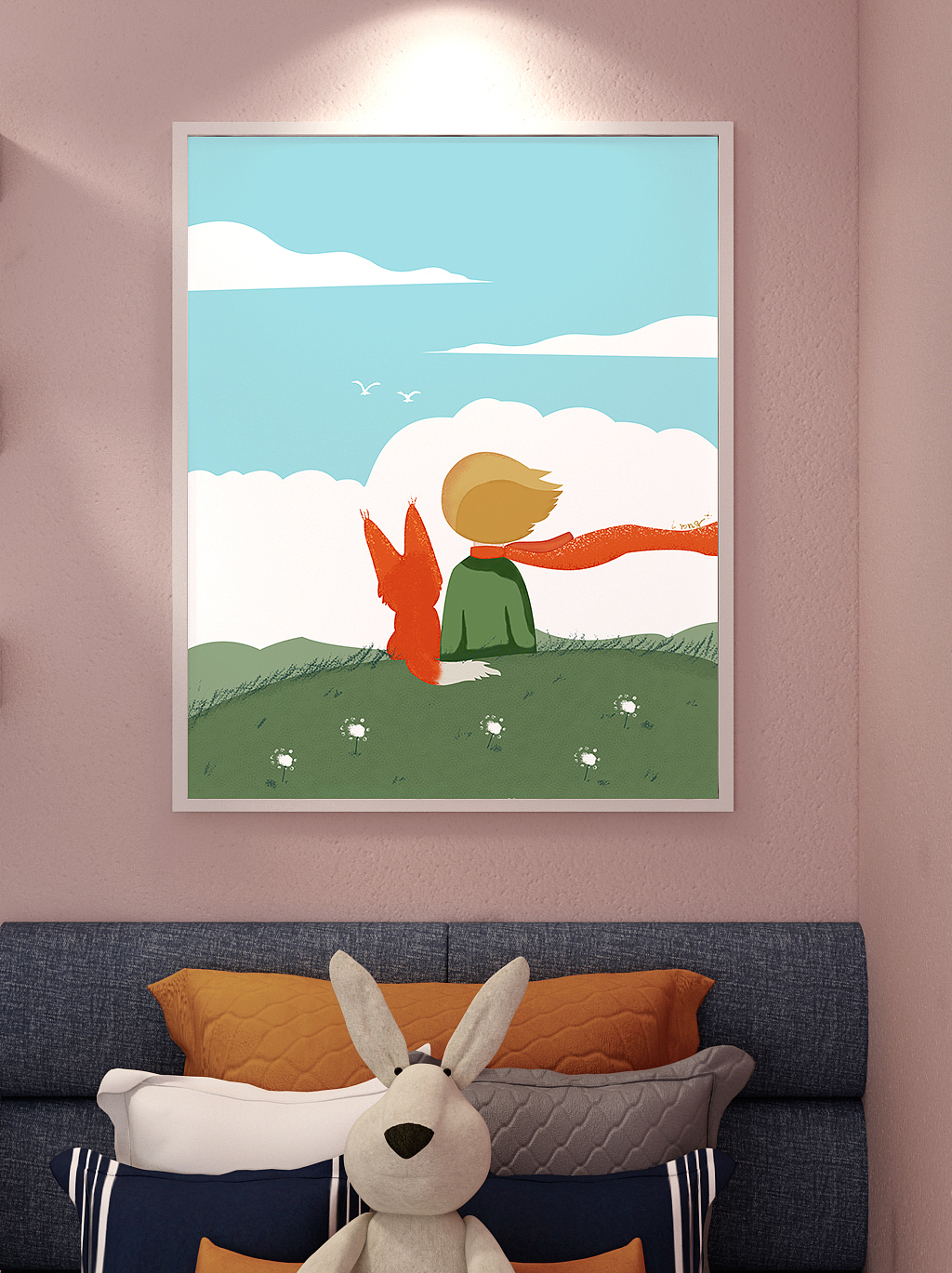 小王子手绘插画