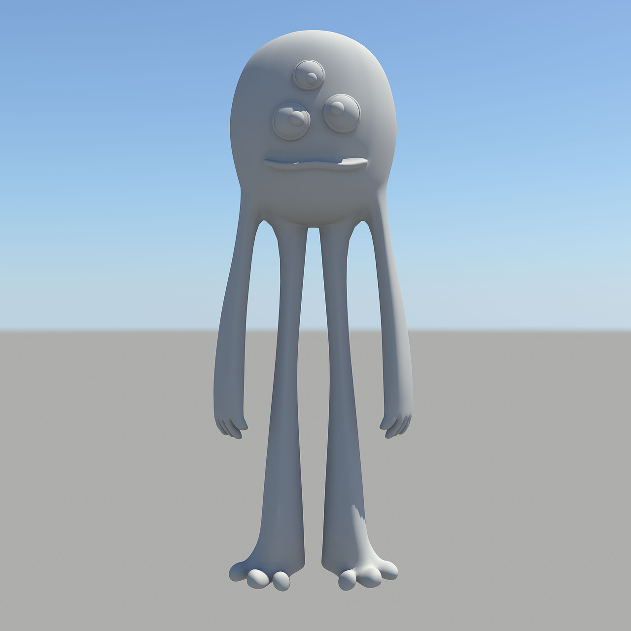 maya怪物角色模型