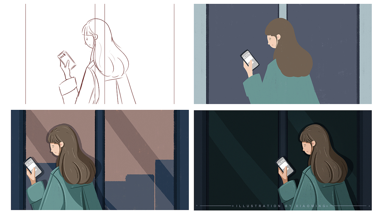 12月-1月插畫整理（圖ZMjQxNTY5NjQ4） - 創(chuàng)作習作 - 站酷設計師小明__原創(chuàng)素材 - 站酷ZCOOL