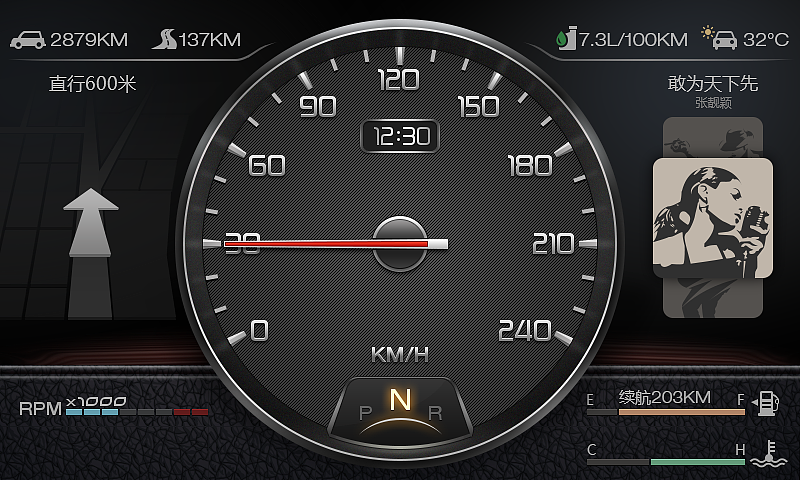 液晶仪表（图ZNTcwNTE5MDA=） - APP界面 - 站酷设计师Leafzombie原创素材 - 站酷ZCOOL