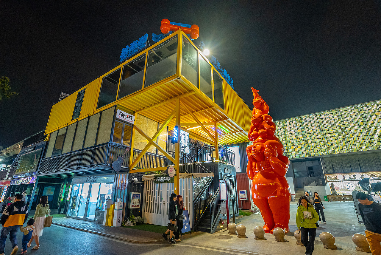 广西南宁百益上河城网红景区一夜游（图ZMjQzNDUzMTA4） - 风光摄影 - 站酷设计师摄影师何小康原创素材 - 站酷ZCOOL