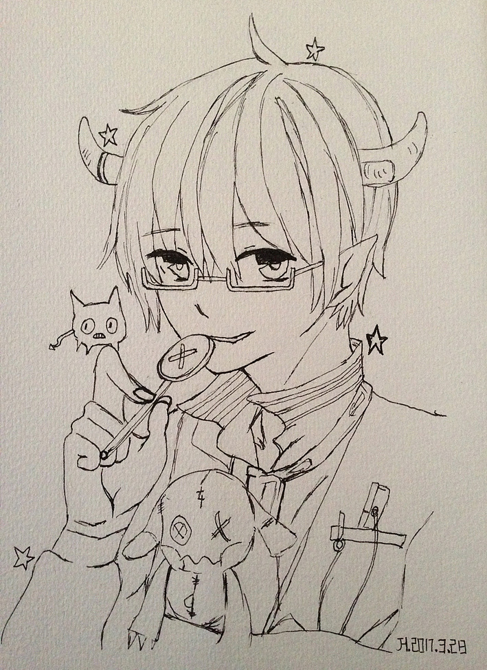 92幅二次元动漫人物临摹绘画