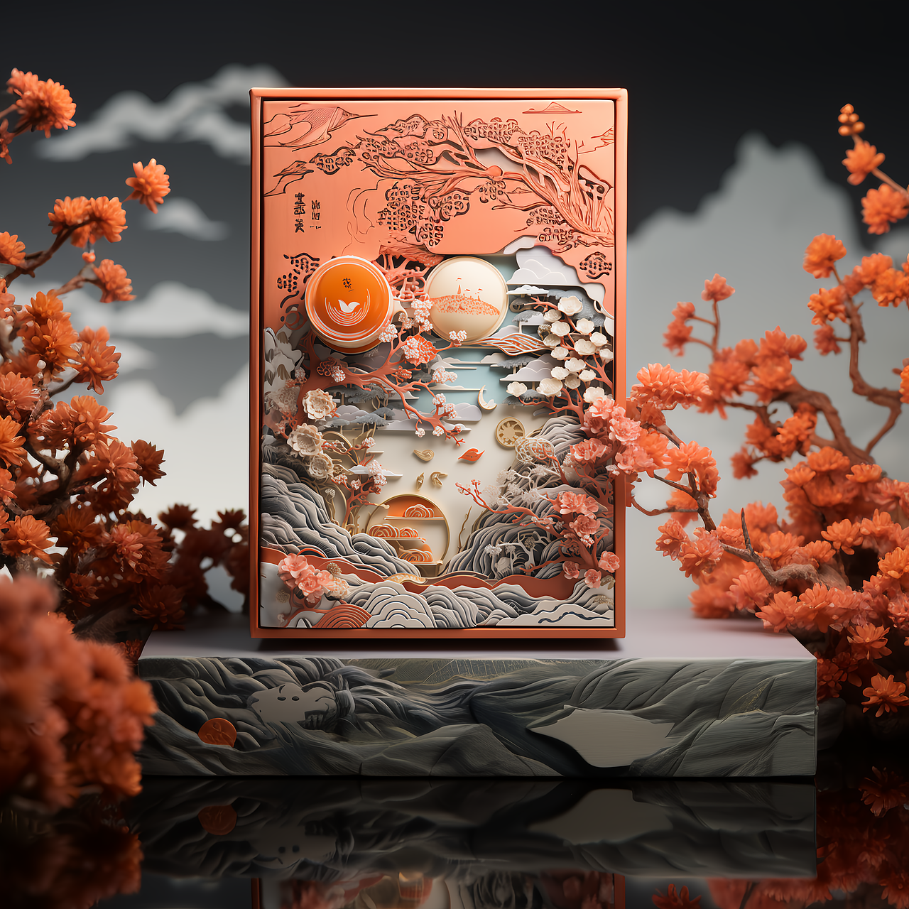 中秋节月饼礼盒设计（图ZMzQ5OTkwMDUy） - 包装 - 站酷设计师Zerlon原创素材 - 站酷ZCOOL