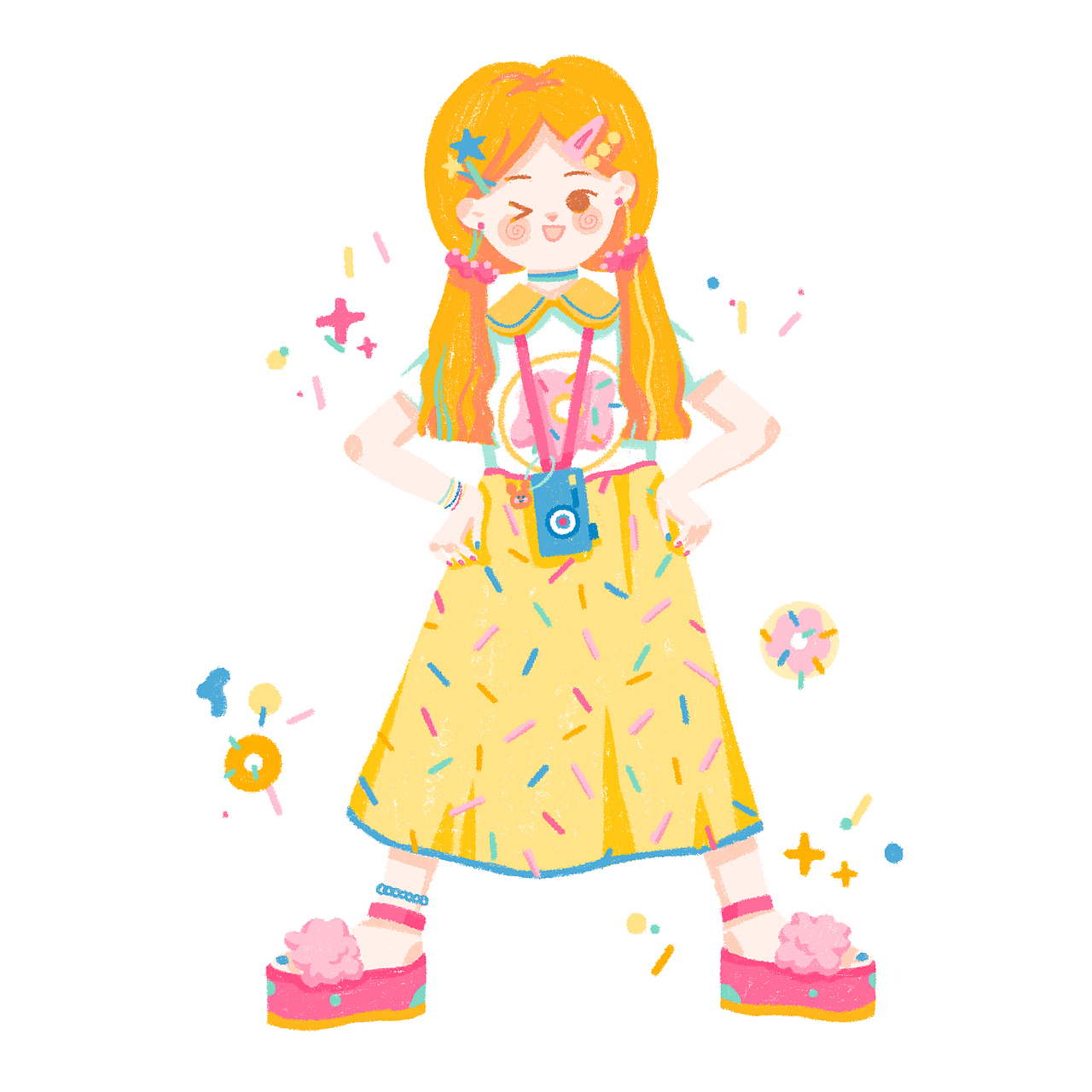 fashion girls！9！（图ZMTI3Nzk3MTU2） - 新锐潮流插画 - 站酷设计师半田偲原创素材 - 站酷ZCOOL