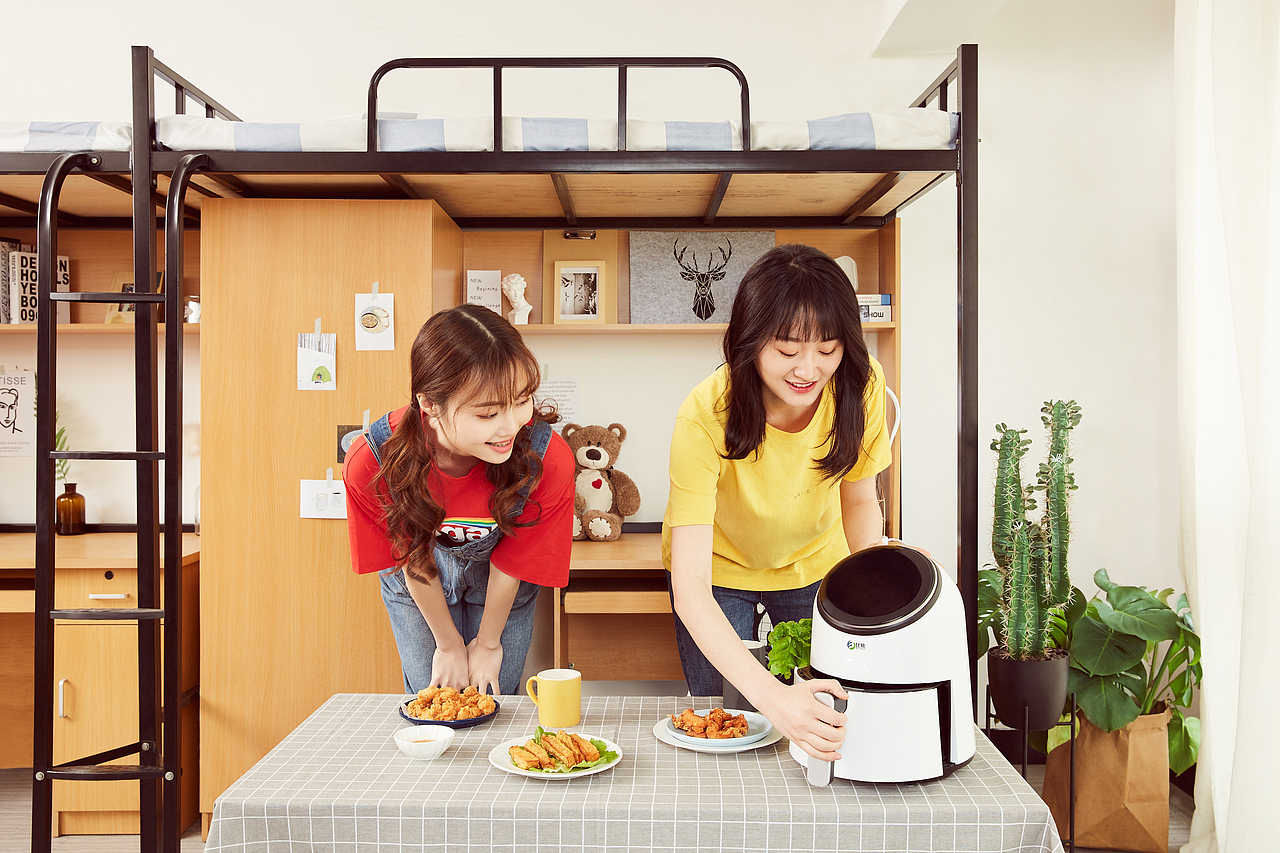 比依空气炸锅 应用场景宣传图（图ZMTk5NDAwMDEy） - 修图/后期 - 站酷设计师修图师阿一原创素材 - 站酷ZCOOL