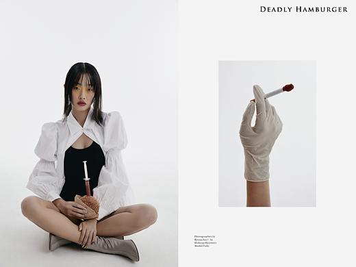 新羽广告主题性创意摄影《致命汉堡》