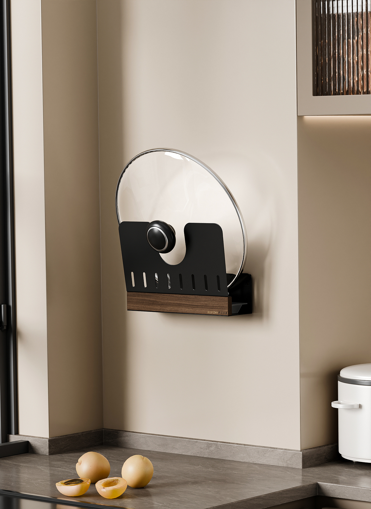 厨房置物架渲染