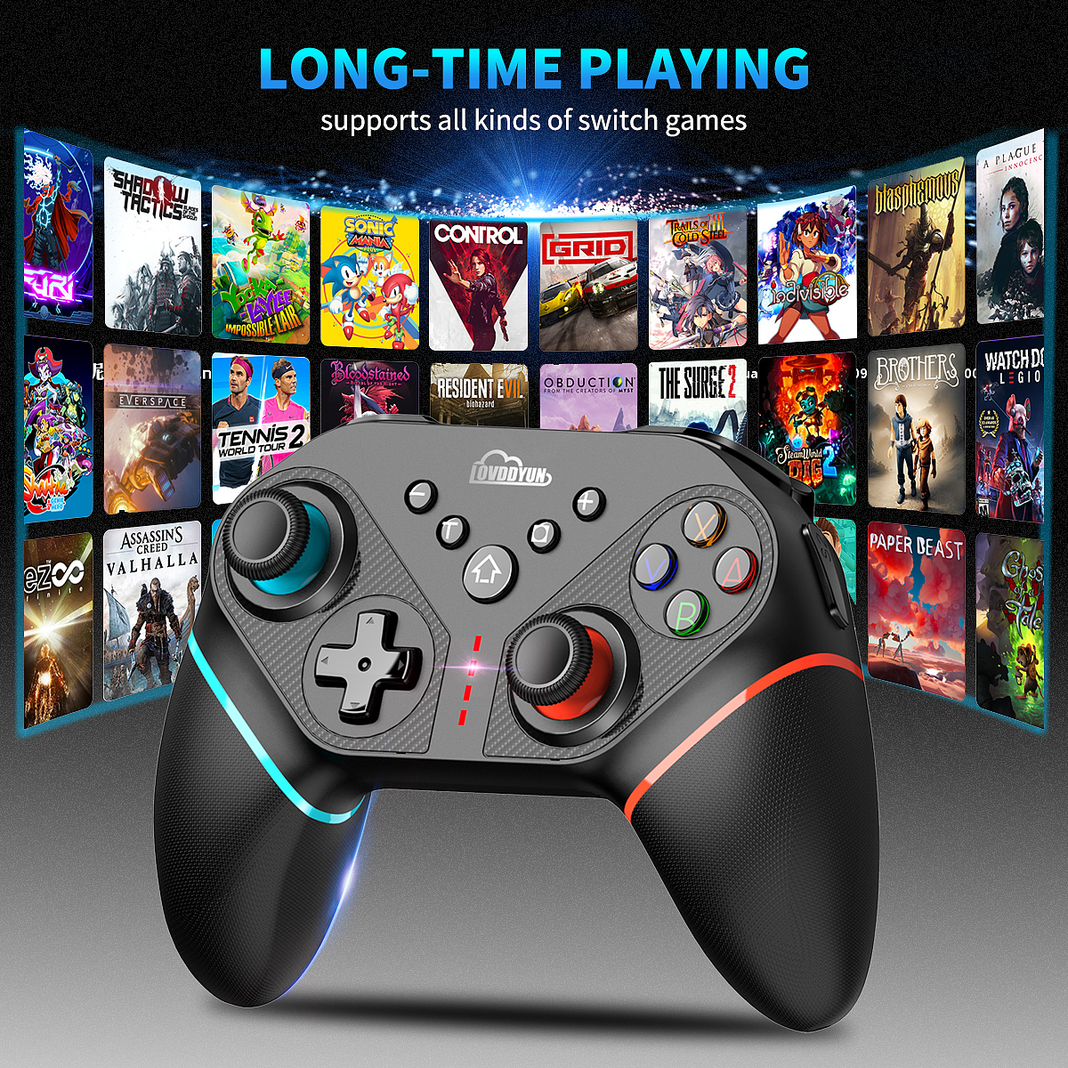 亚马逊电商游戏手柄渲染排版设计