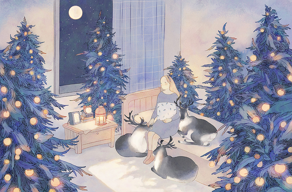 《时差》（图ZNjU4NjUzMDQ=） - 商业插画 - 站酷设计师木言木言木言原创素材 - 站酷ZCOOL